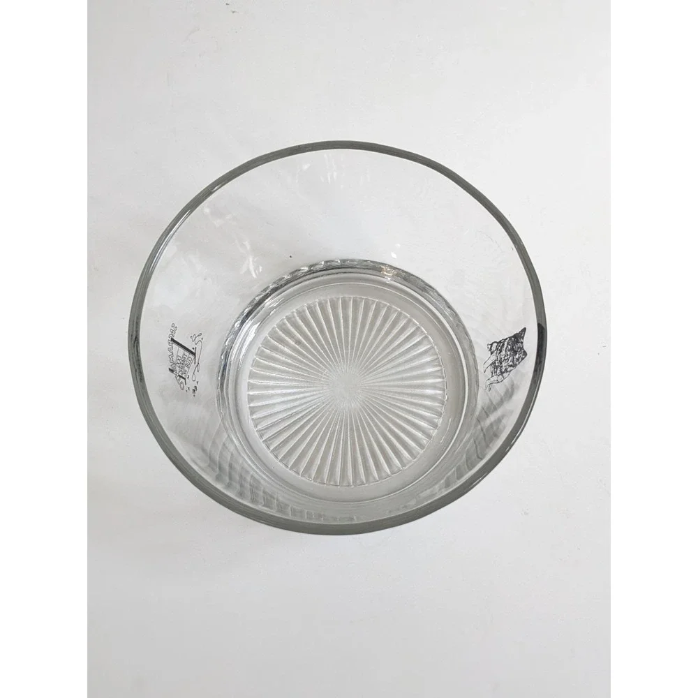 Vintage Sacramento Dog Training Club Glass Ice Bucket‎ German Shepherd Graphic